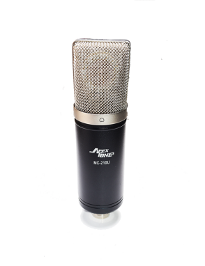 ApexTone® Micrófono Estudio MC-210-U Condensador Kit: Araña y Funda