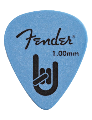 Fender® Uñetas Delrin 351 TOURING Calibre: 1.00 mm Color: Celeste Pack: 12 Unidades