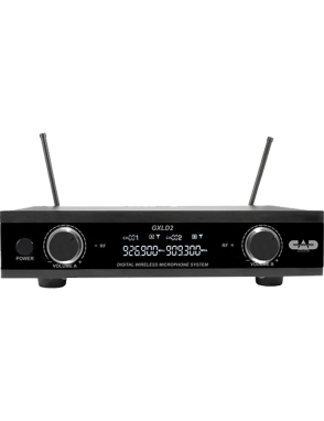CAD AUDIO® Sistema Inalámbrico Digital Doble GLXD2 Micrófonos Headset WXHW + Cables Instrumentos