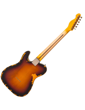 Vintage® V59 Guitarra Eléctrica Tele® Gastada  Color: Sunburst