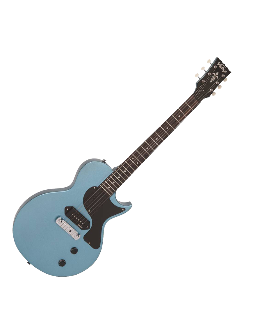Vintage® V120 Guitarra Eléctrica Les Paul® Color: Gun Hill Blue
