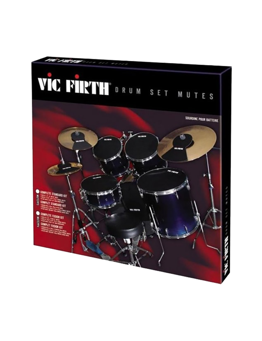 VIC FIRTH® Silenciador Batería MUTEPP3  Setx8: 12",13",14",16", 22",HH+Cr+Rd