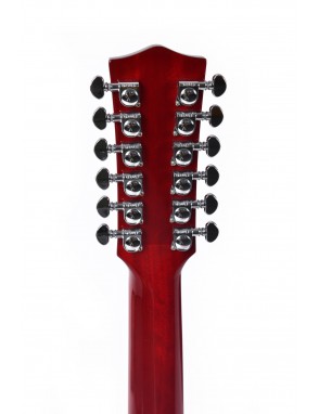 Sigma® DM12-SG5 Guitarra Electroacústica Dreadnought 12 Cuerdas  Fishman® Funda Rígida | Vintage Cherry Sunburst