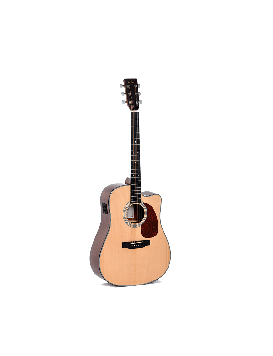 Sigma® Guitarra Electroacústica Dreadnought DMC-1E Fishman® Color: Natural