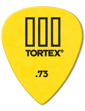 Dunlop® Uñetas Tortex® TIII 462  Calibre: .73 mm Color: Amarillo Bolsa: 12 Unidades