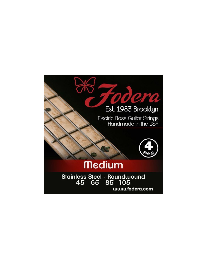 Fodera® Cuerda Bajo Eléctrico 4 Stainless Steel Medium 45 - 105