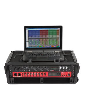 SKB® Case Resina Audio ISF2U Studio Flyer 2U Rack + Notebook