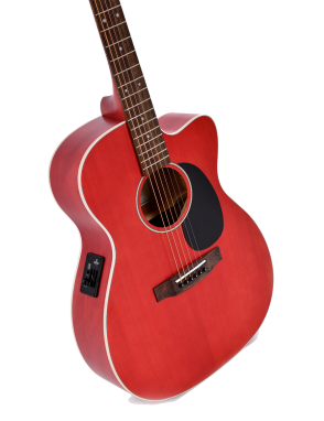 Ditson by Sigma® Guitarra Electroacústica 000 C-10E Color: Trans Red