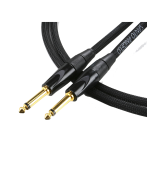 Santo Angelo® Cable Bajo BASS Plug ¼" Recto a Plug ¼" Recto con Mute OFHC Largo: 4.57 mts