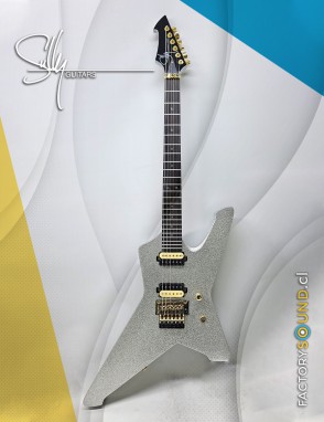 Sully® Guitarra Eléctrica Supernova Glitterati Sparkle Floyd Rose con Estuche Duro