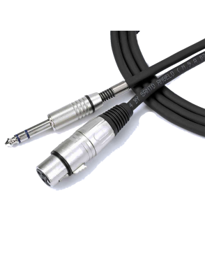 Santo Angelo® AC11 Cable Audio Plug ¼" TRS a XLR Hembra OFHC | 90 cm