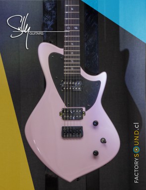 Sully® Guitarra Eléctrica STARDUST Strawberry Milk Hardtail con estuche duro