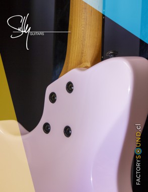 Sully® Guitarra Eléctrica STARDUST Strawberry Milk Hardtail con estuche duro
