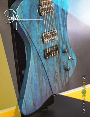 Sully® Guitarra Eléctrica 7 Cuerdas RAVEN 7 Shipwreck Hardtail con Estuche Duro