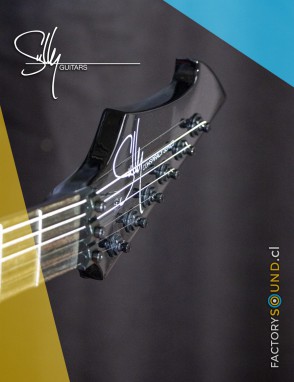 Sully® Guitarra Eléctrica ELITA Magenta Tiger Stripes Floyd Rose con estuche duro