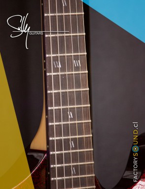 Sully® Guitarra Eléctrica RAVEN Ruby Slipper Sparkle Floyd Rose con Funda