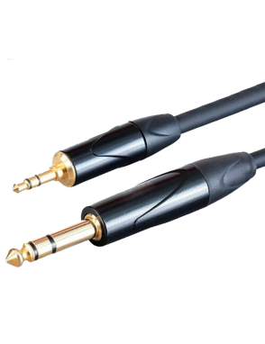 Santo Angelo® Cable Audio Mini Plug ⅛" TRS a Plug ¼" TRS OFHC Largo: 3.00 mt