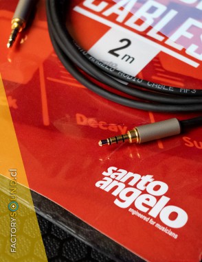 Santo Angelo® Cable Audio Mini Plug ⅛" TRRS a Mini Plug ⅛" TRRS Largo: 2.0 mt