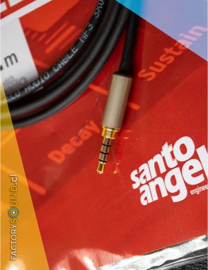 Santo Angelo® Cable Audio Mini Plug ⅛" TRRS a Mini Plug ⅛" TRRS Largo: 2.0 mt