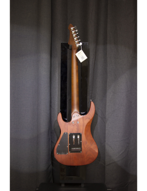 Aria® MAC-DLX Guitarra Eléctrica 24F Tremolo Super Strato® Color: Stained Brown