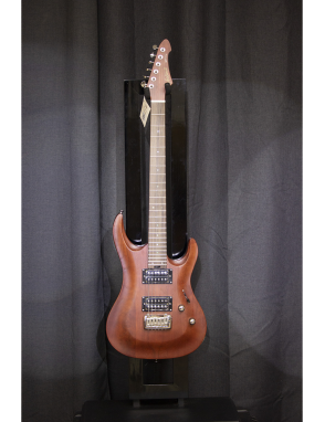 Aria® Guitarra Eléctrica MAC-DLX Super Strato® Tremolo Color: Stained Brown