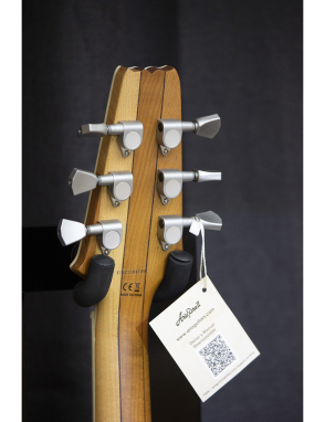 Aria® Guitarra Eléctrica 718-MK2 Brooklyn Les Paul® Style Color: Open Pore Black