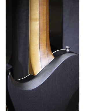 Aria® Guitarra Eléctrica 718-MK2 Brooklyn Les Paul® Style Color: Open Pore Black