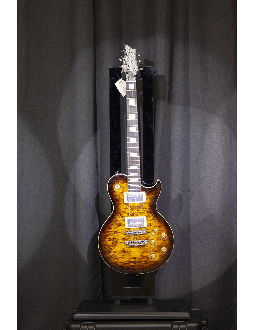 Aria® PE-480 Guitarra Eléctrica Les Paul® Style Color: Brown Sunburst