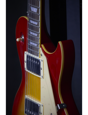 Aria® Guitarra Eléctrica PE-350 Les Paul® Style Color: Aged Cherry Sunburst