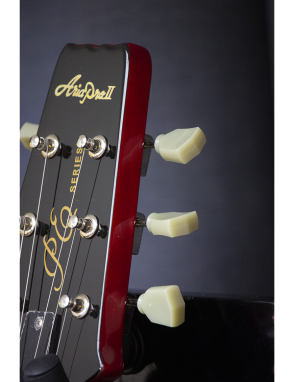 Aria® Guitarra Eléctrica PE-350 Les Paul® Style Color: Aged Cherry Sunburst