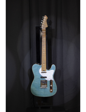 Aria® Guitarra Eléctrica 615-MK2 Nashville Telecaster® Style Flamed Color: Turquoise Blue