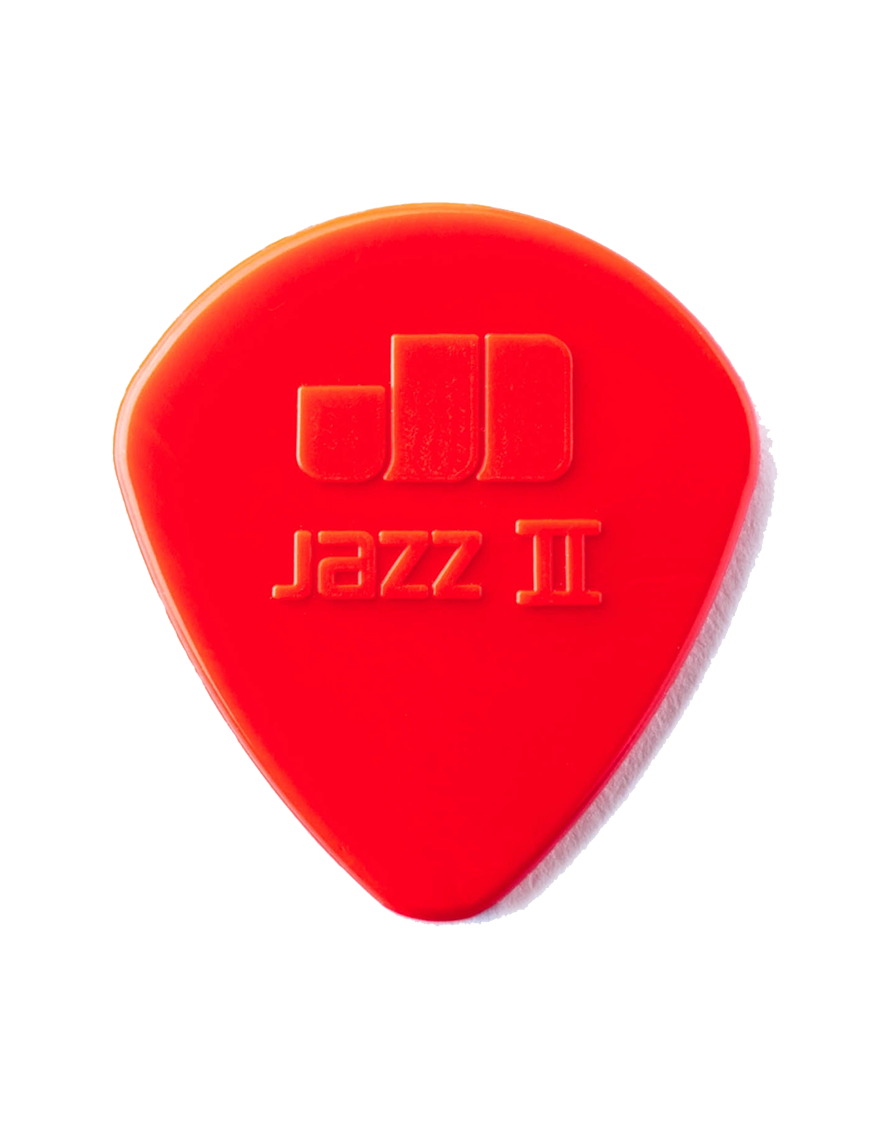 Dunlop® 47-2N Uñetas Nylon Jazz II Calibre: 1.18 mm | Color: Rojo Bolsa: 6 Unidades