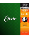 Elixir® 14202 45-130 Cuerdas Bajo Eléctrico 5 Cuerdas Light Nickel Plated Steel Recubiertas NANOWEB®