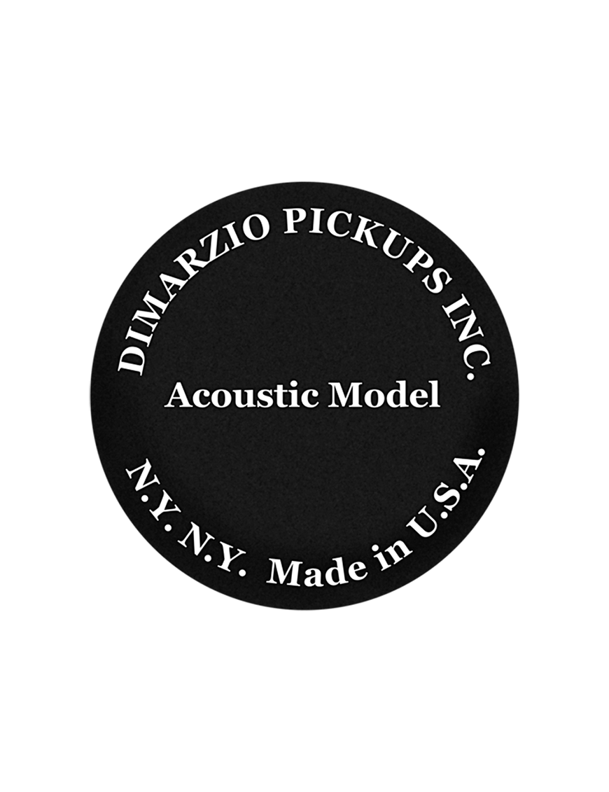 DiMarzio® DP130 Acoustic Model™ Cápsulas Guitarra Acústica Piezoeléctrico Black