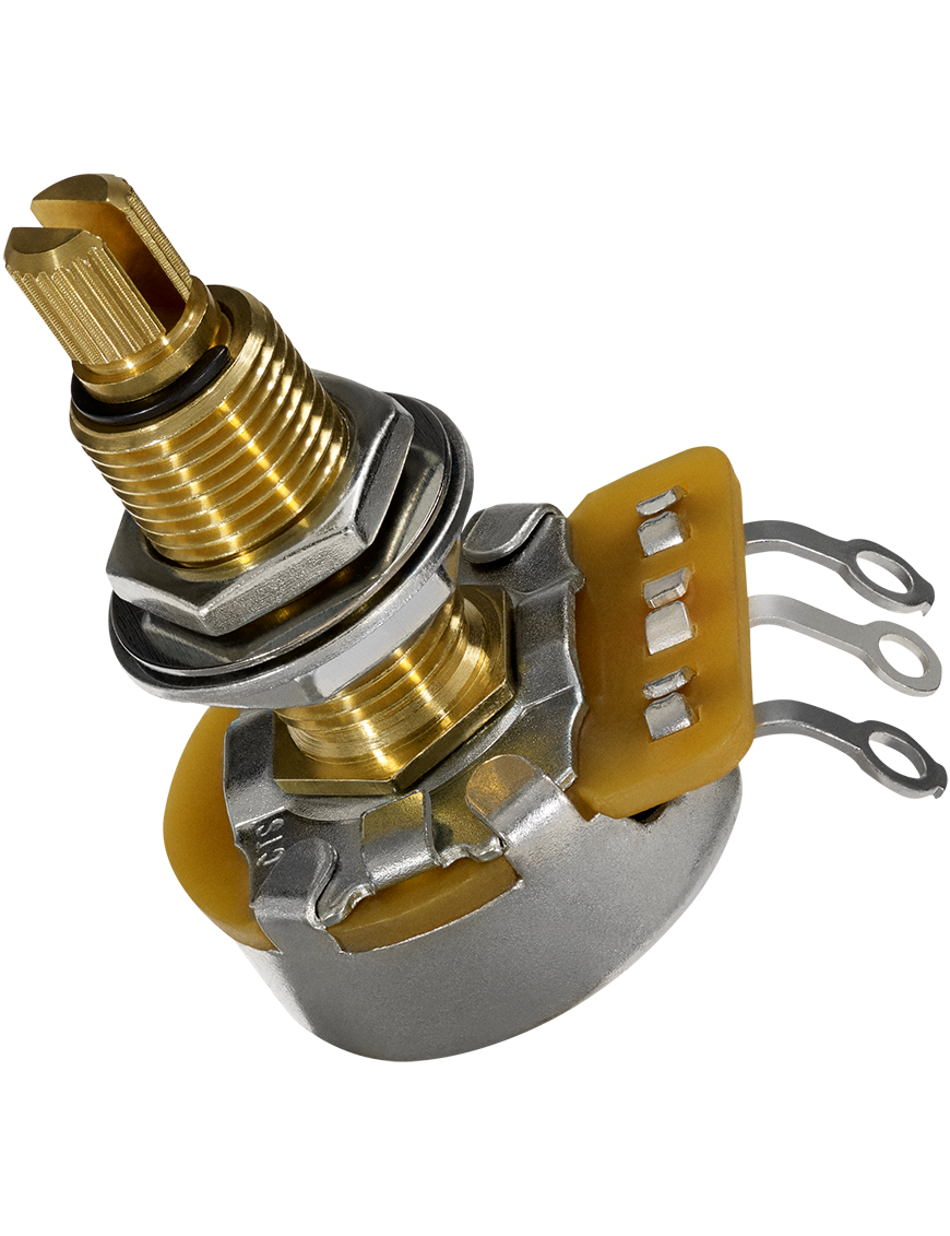 DiMarzio® Potenciómetro Guitarra Eléctrica EP1201L 500K Shaft Largo Custom Taper
