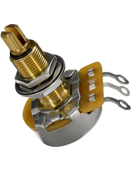 DiMarzio® Potenciómetro Guitarra Eléctrica EP1201L 500K Shaft Largo Custom Taper