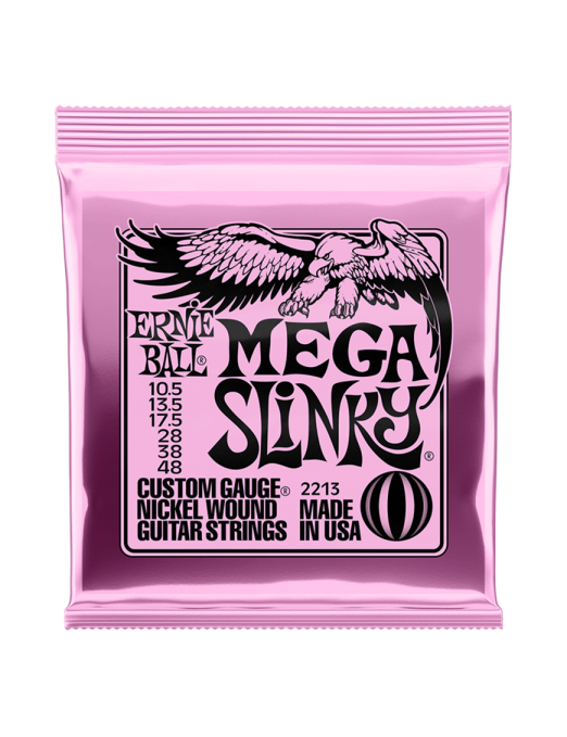 Ernie Ball® 2213 10.5-48 Slinky® Cuerdas Guitarra Eléctrica 6 Cuerdas Mega Nickel
