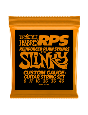 Ernie Ball® 2241 Cuerdas Guitarra Eléctrica 6 Cuerdas 9-46 Hybrid Slinky® RPS NICKEL