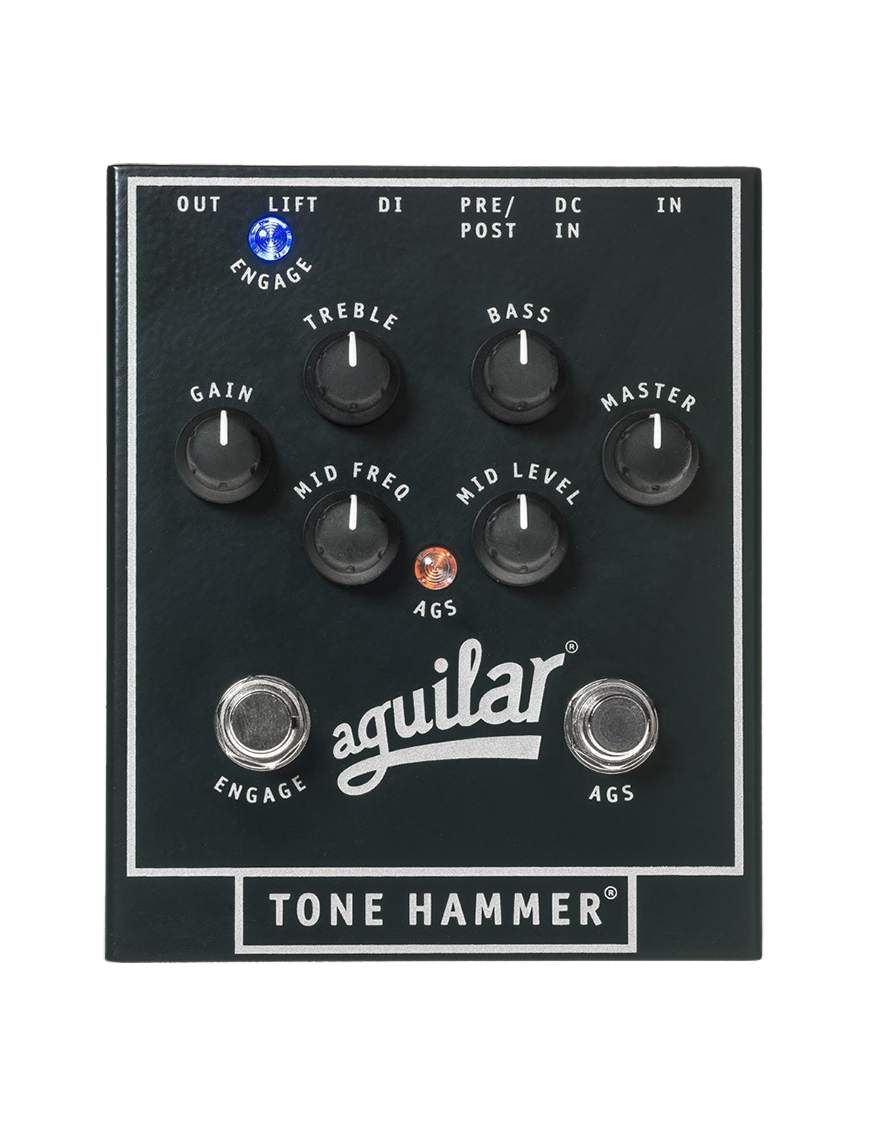 Aguilar® Tone Hammer Pedal Bajo Preamp Caja Directa