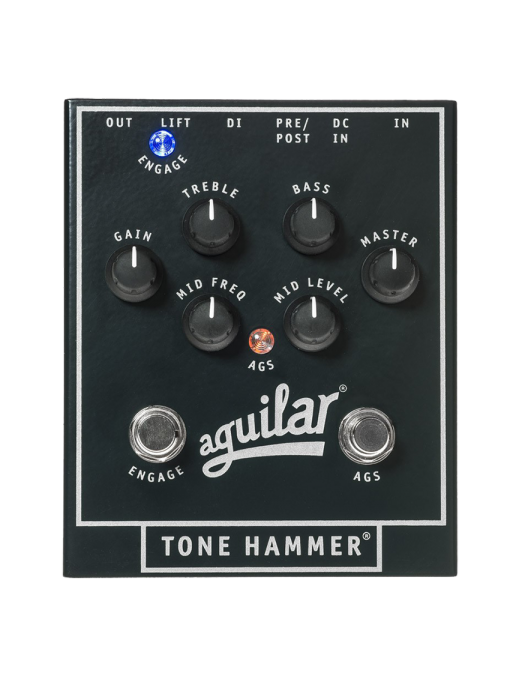 Aguilar® Tone Hammer Pedal Bajo Preamp Caja Directa