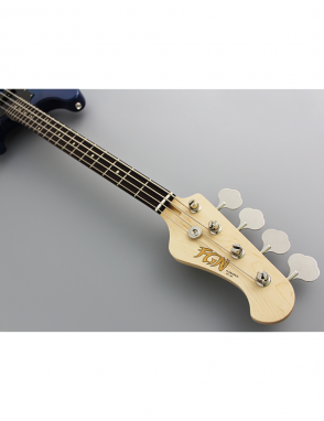 FGN® BMJ Bajo Eléctrico Boundary Mighty Jazz | Funda | Color: Transparent Blue Sunburst