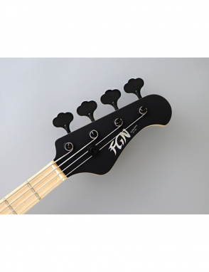 FGN® JMJ2M Bajo Eléctrico Mighty Jazz Maple ASH DEM | Funda | Color: Open Pore Black