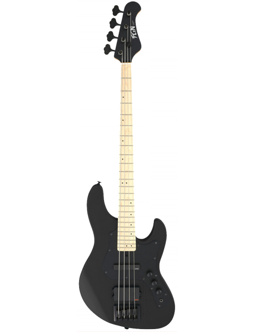 FGN® JMJ2M Bajo Eléctrico Mighty Jazz Maple ASH DEM | Funda | Color: Open Pore Black