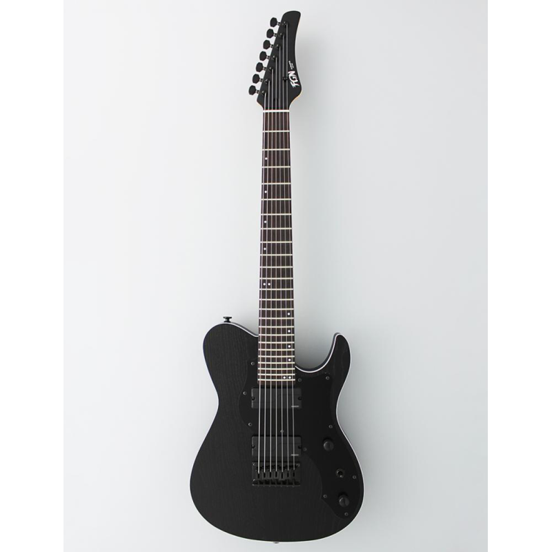 FGN® JIL7 Guitarra Eléctrica 7 Cuerdas J-Standard ILIAD ASH-DE-R Telecaster® Style | Funda | Color: OPB Open Pore Black