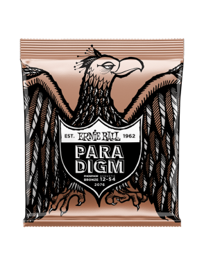 Ernie Ball® 2076 Cuerdas Guitarra Acústica Folk 6 Cuerdas PARADIGM PHOSPHOR BRONZE Medium Light 12-54
