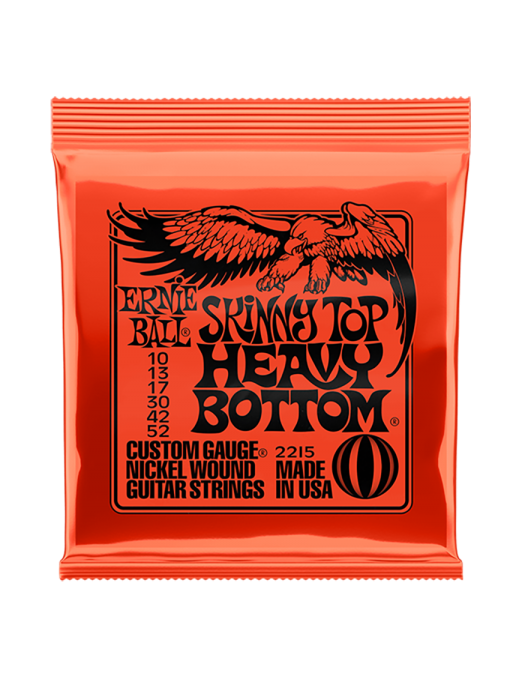 Ernie Ball® 2215 Cuerdas Guitarra Eléctrica 6 Cuerdas Skinny Top Heavy Bottom® 10-52