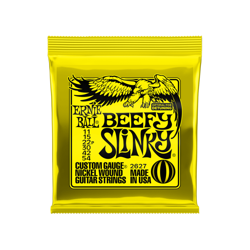 Ernie Ball® 2627 Cuerdas Guitarra Eléctrica 6 Cuerdas Beefy SLINKY® 11-54