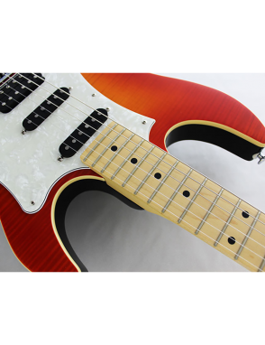 FGN® JOS FM-M Guitarra Eléctrica J-Standard ODYSSEY Stratocaster® Style | Funda | Color: FBT Fire Burst