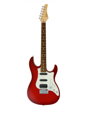 FGN® JOS FM-G Guitarra Eléctrica J-Standard ODYSSEY Stratocaster® Style | Funda | Color: TRT Transparent Red Burst