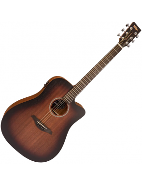 Vintage® Statesboro' Guitarra Electroacústica Dreadnought Color: Whisky Sour